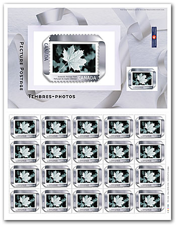 Feuillet de 20 timbres (ruban argenté)
