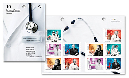 Carnet de 10 timbres - Medical Groundbreakers