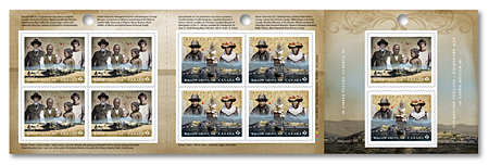 Carnet de 10 timbres - Histoire des Noirs : Willow Grove, NB, et Amber Valley, AB