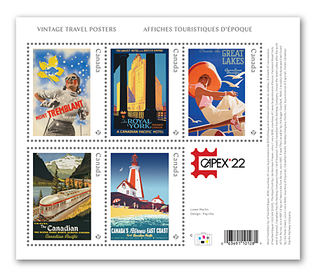 Souvenir Sheet Overprint of 5 stamps